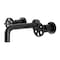 Kingston Brass KS8120RX Two-Handle Wall Mount Bathroom Faucet, Matte Black KS8120RX - alternate 1